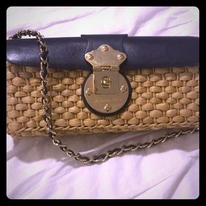 Michael Kors limited edition straw and leather
